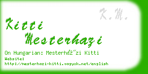 kitti mesterhazi business card